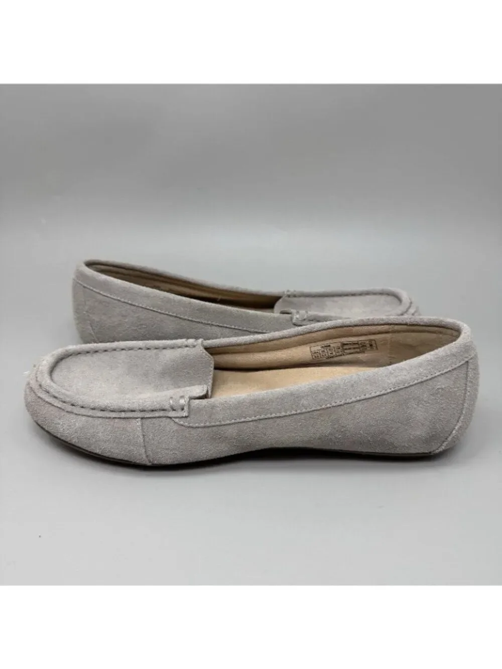 Vionic Women’s Debbie Gray Suede Moccasin Loafer Flats Shoe 8.5